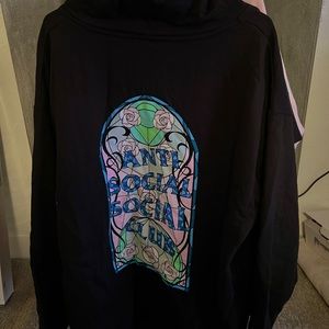 Anti Social Social Club Love Stain Black Hoodie